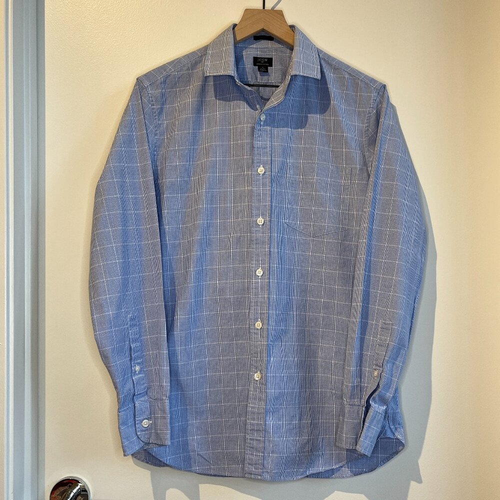 J. Crew Thompson Shirt - Prince of Wales Check, Blue